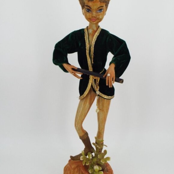 Vintage Other - Vintage MCM Hollywood Regency 18" Pixie Elf Sculpture Figurine Hong Kong